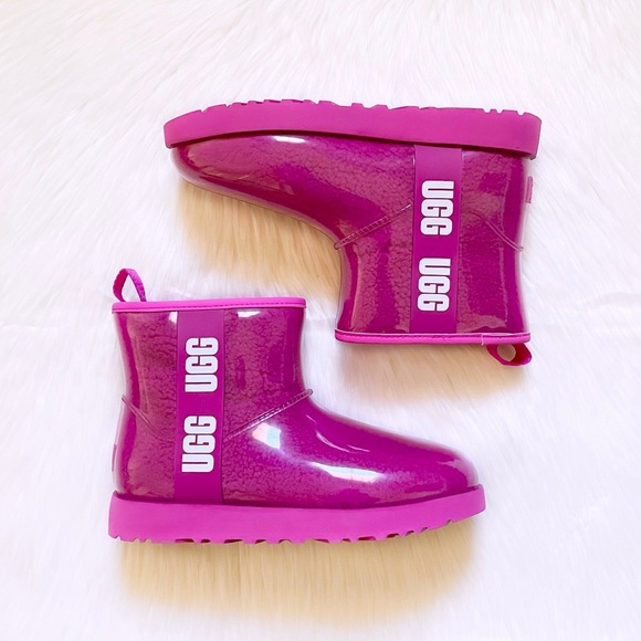 UGG Women’s Classic Clear Mini In Dragon Fruit - Picture 7 of 10